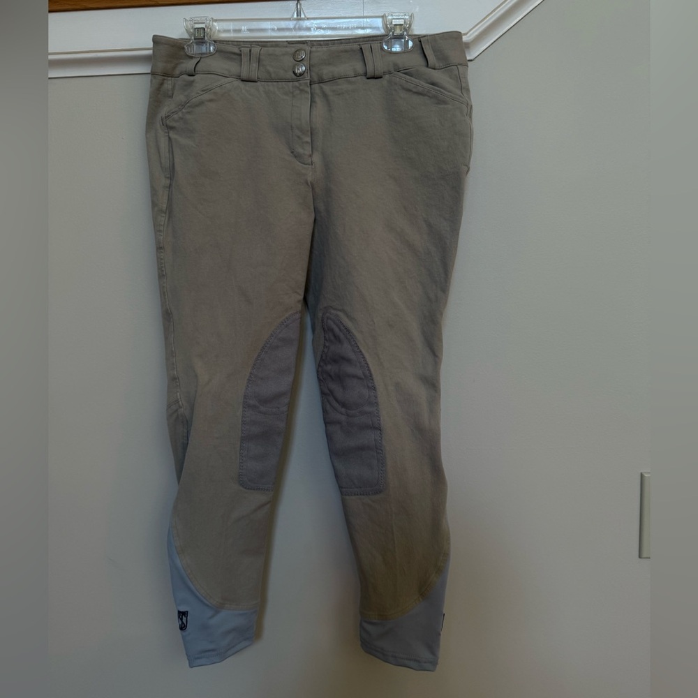 Tredstep Symphony Breeches - 32R / 46R (Taupe w/ Knee Patches)